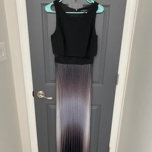 Black/silver formal gown (Betsy & Adam)